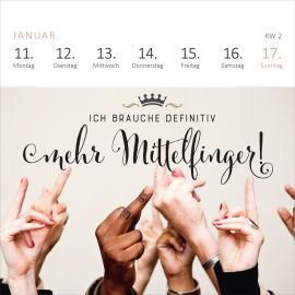 Mini-Wochenkalender Fehlt nur noch das Zelt, dann wäre der Zirkus hier perfekt. 2027