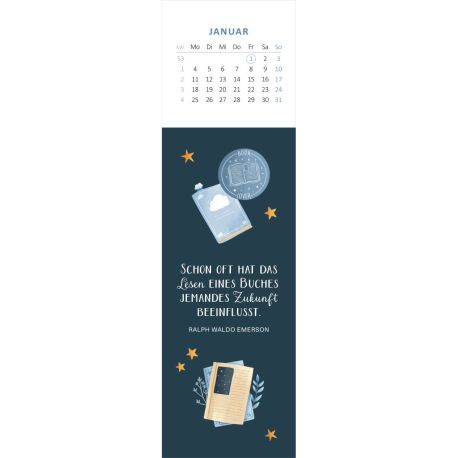 Lesezeichenkalender Bücherliebe 2027
