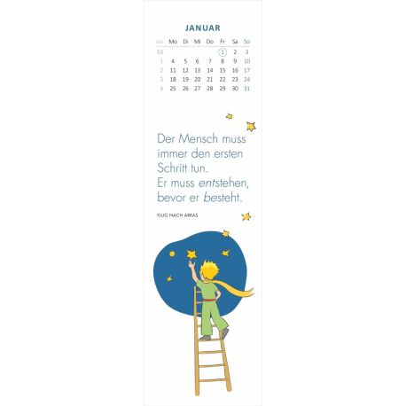 Lesezeichenkalender Man sieht nur mit dem Herzen gut 2027