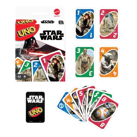 Mattel Games UNO Star Wars, Kartenspiel, Gesellschaftsspiel, Familienspiel