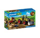 Großer Traktor mit Kartoffelroder