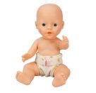 Musselin Puppen-Stoffwindel Freche Früchtchen, 100 % Bio-Baumwolle, Gr. 35-45 cm