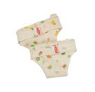 Musselin Puppen-Stoffwindel Freche Früchtchen, 100 % Bio-Baumwolle, Gr. 35-45 cm