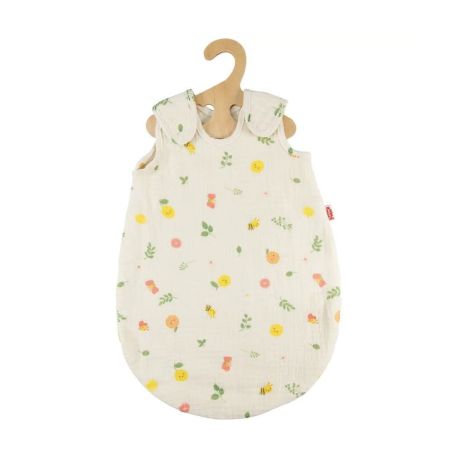 Musselin Puppen-Schlafsack Freche Früchtchen, 100 % Bio-Baumwolle, Gr. 35-45 cm