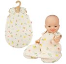 Musselin Puppen-Schlafsack Freche Früchtchen, 100 % Bio-Baumwolle, Gr. 28-35 cm