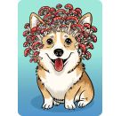 Minipuzzle 100 Teile - Corgi-Pilz