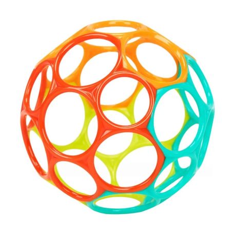 Bright Starts 12288 Oball Classic™ Easy-Grasp Toy - Orange/Teal