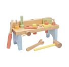 Spielmaus Holz Werkbank 17-teilig