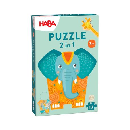 HABA Puzzle 2in1, Elefant
