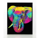 Diamond Painting Neon Elefant