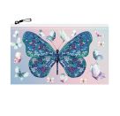 DOTZIES® Original Diamond Painting Mäppchen „Butterfly Days 21,5 x 14 cm, DIY Kreativset mit Diamant Mosaiksteinen für