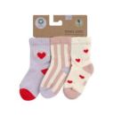 Terry Tennis Socken 3 Stück Herz, Größe: 19-22