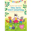 Sticker Oma Dachs feiert Geb.