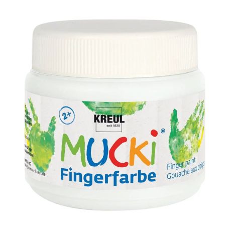 MUCKI Fingerfarbe Weiß 150 ml