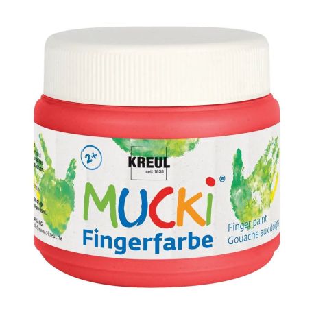 MUCKI Fingerfarbe Rot 150 ml