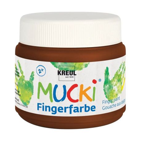 MUCKI Fingerfarbe Braun 150 ml
