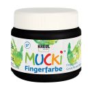 MUCKI Fingerfarbe Schwarz 150 ml