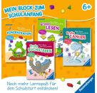 Ravensburger Mein Block zum Schulanfang: Erste Buchstaben - Rätselblock ab 6 Jahre - Buchstaben lernen