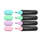Textmarker Job Pastell 4er Etui, farbig sortiert
