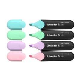 Textmarker Job Pastell 4er Etui, farbig sortiert