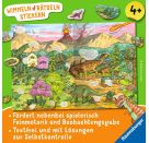 Ravensburger Wimmeln, Rätseln, Stickern: Dinosaurier - Stickerbuch ab 4 Jahren, 13 Wimmelbilder, über 300 Sticker, Din