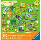 Ravensburger Wimmeln, Rätseln, Stickern: Dinosaurier - Stickerbuch ab 4 Jahren, 13 Wimmelbilder, über 300 Sticker, Din