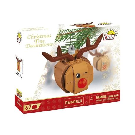 COBI Christbaumschmuck - Rentier mit der roten Nase