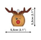 COBI Christbaumschmuck - Rentier mit der roten Nase