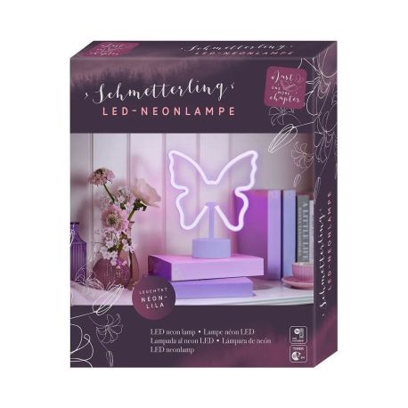 JOMC LED-Schmetterling Neon