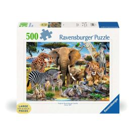 Ravensburger Puzzle 12001026 - Wilde Tierbabys - 500 Teile Large Pieces, Puzzlespaß mit größeren Puzzleteilen für die