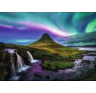 Ravensburger Puzzle 12001744 - Nordlichter über Kirkjufell - 1000 Teile Foto-Puzzle aus der Reihe Power of Nature,