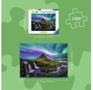 Ravensburger Puzzle 12001744 - Nordlichter über Kirkjufell - 1000 Teile Foto-Puzzle aus der Reihe Power of Nature,