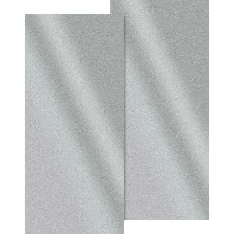 Wachsplatte 17,5x8cm alusilber 2er