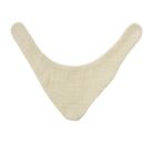 Puppen-Babyset mit Stoffwindel und Lätzchen aus 100 % Bio-Baumwolle, ecru, 2-teilig, Gr. 28-35 cm