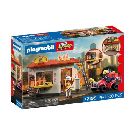 Feuerwehr-Quad mit Burger-Bude