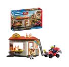 Feuerwehr-Quad mit Burger-Bude