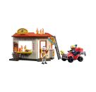 Feuerwehr-Quad mit Burger-Bude