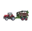 SIKU 1134 Massey Ferguson mit Forstanhänger