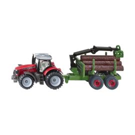 SIKU 1134 Massey Ferguson mit Forstanhänger