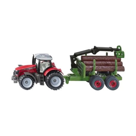 SIKU 1134 Massey Ferguson mit Forstanhänger