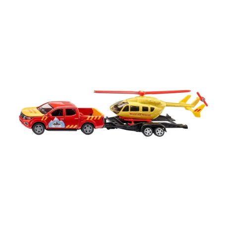 SIKU 2570 Nissan Navara mit Helikopter
