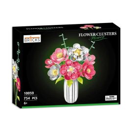 BR1CKS Rosenstrauß mit Vase