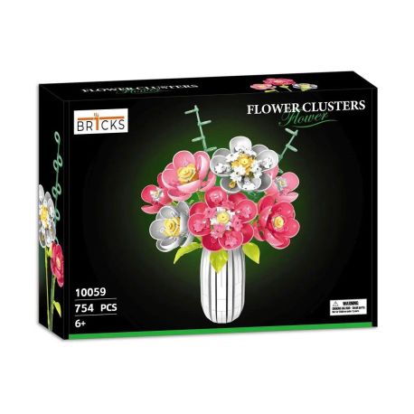 BR1CKS Rosenstrauß mit Vase
