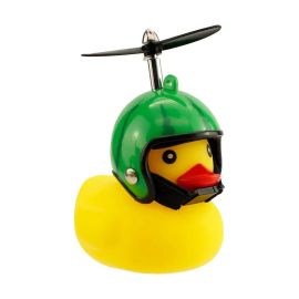 WINKEE Fahrrad Quietscheentchen mit Helm Wassermelone