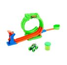 Hot Wheels Monster Trucks Mutant Chaos, Spielset Loop-Challenge mit Wreckin’ Wolf Spielzeug-Truck und Slime