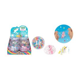 RP Einhorn-Glibber-Knete 92g, 6-fach sortiert Einhorn-Glibber-Knete mit Figur – tauche ein in magischen Spielspaß! Zie
