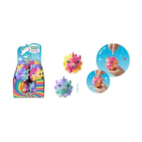 RP Pop-it-Ball Einhorn, 2-fach sortiert Lustiger Spielspaß zum Drücken, Kneten, Rollen oder Hüpfenlassen! Der bunte Po
