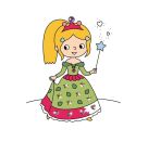 Mein erster Malblock mit Glitzersteinchen – Zauberprinzessin - 200 extragroße Diamant-Sticker