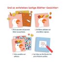 Mein erstes Bastelset - Blätter-Gesichter - Inhalt: 6 Motivkarten, 4 Blätterkarten, über 90 Sticker