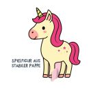 Cozy Stickerhaus - Kleines Einhorn